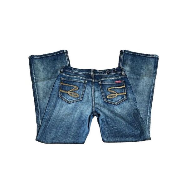 Seven7 Denim Jeans Flare Leg Jeans Size 8 - Picture 1 of 4